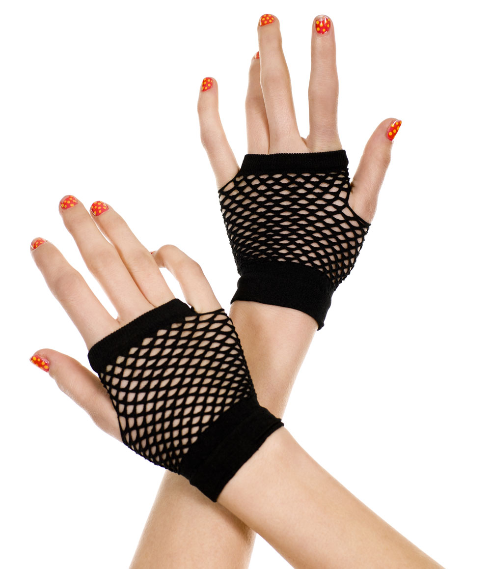 dtZRoK2oOpgjXrNj8VgSeZVTHg0oaVE1 Thick Diamond Net Gloves - Black - Image 1