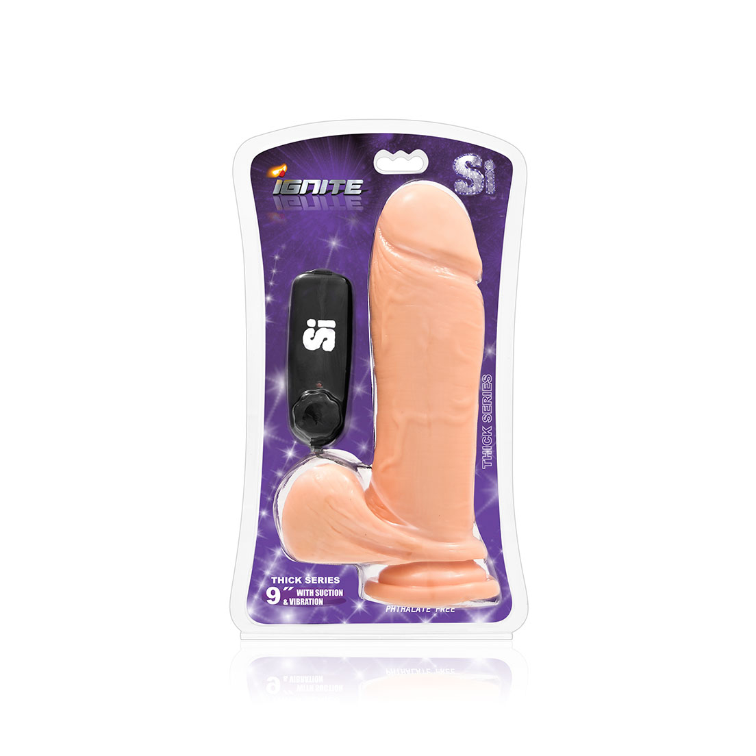 dwOCO9s8Ism19kr0yb0pNCAC22gcpTEm 9 Inch Thick Cock W/balls and Egg With Suction - Vanilla - Image 1