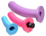Triple Peg 28x Vibrating Silicone Dildo Set With Remote - Image 2