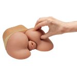 Realistic Body Mold Stroker - Pleasure Pussy and Ass - Wide-Spread Legs - Tan - Image 4