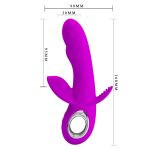 Pretty Love Humphrey Bendable Front and Back Rabbit - Fuchsia - Image 6