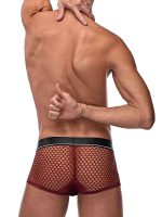 Cock Pit Net Mini Cock Ring Short - Small - Burgundy - Image 8