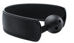 Brace Ball Gag W / Stretchable Strap - Black - Image 2
