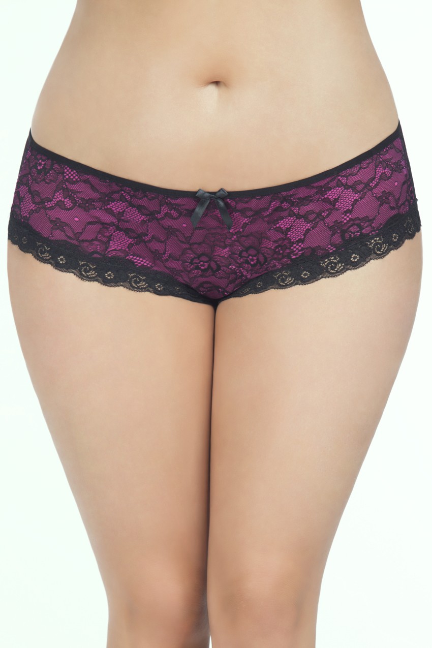 et8r5kQDvnX5cI9cafuQs4AJBnP1mimB Cage Back Lace Panty - 1x2x - Black/pink - Image 1