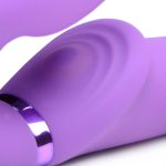 10x Ergo- Fit G-Pulse Inflatable and Vibrating Strapless Strap- on - Purple - Image 8