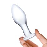 4 Inch Classic Handblown Glass Butt Plug - Image 4