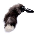 Grey Fox Tail Anal Plug - Image 2
