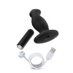 Anal Adventures - Platinum - Silicone Vibrating Prostate Massager 02 -Black - Image 4