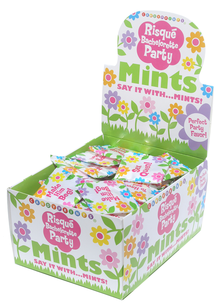 f3ocNHuq4Cwep7HFkup4zFP4s1R1d7au Risque Bachelorette Mints - 100 Piece P.O.P. Display - 3.1g Bags - Image 1
