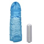 Up Extended It Up Vibrating Extension Sleeve - Blue Rechargeable - Image 2