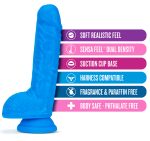 Neo - 9 Inch Dual Density Dildo - Neon Blue - Image 4