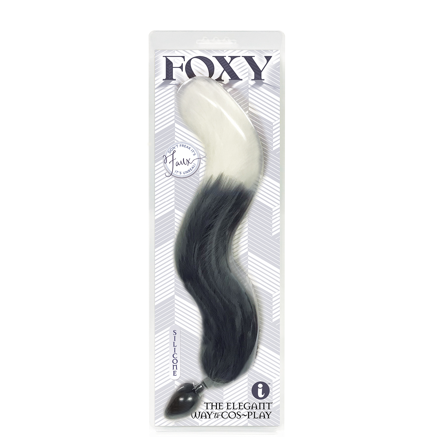 fKxAZ4bX0WDbeL745hEnDEMVxAQL5R0a Foxy Fox Tail Silicone Butt Plug - Grey - Image 1