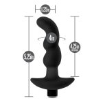 Anal Adventures - Platinum - Silicone Vibrating Prostate Massager 03 - Black - Image 4