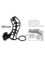 Fantasy X-Tensions Deluxe Silicone Power Cage - Black - Image 3