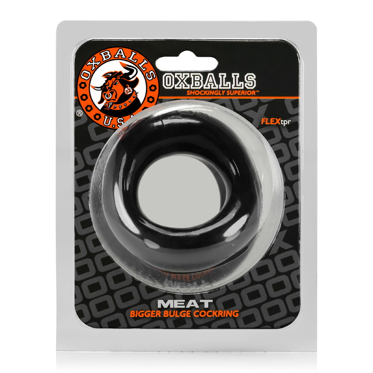 fQKsJC6IZgKB4M2wOQp5jLKFbvpkE6Qv Meat Bigger Bulge Cockring - Black - Image 1