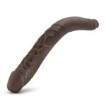 Dr. Skin - 16 Inch Double Dildo - Chocolate - Image 3