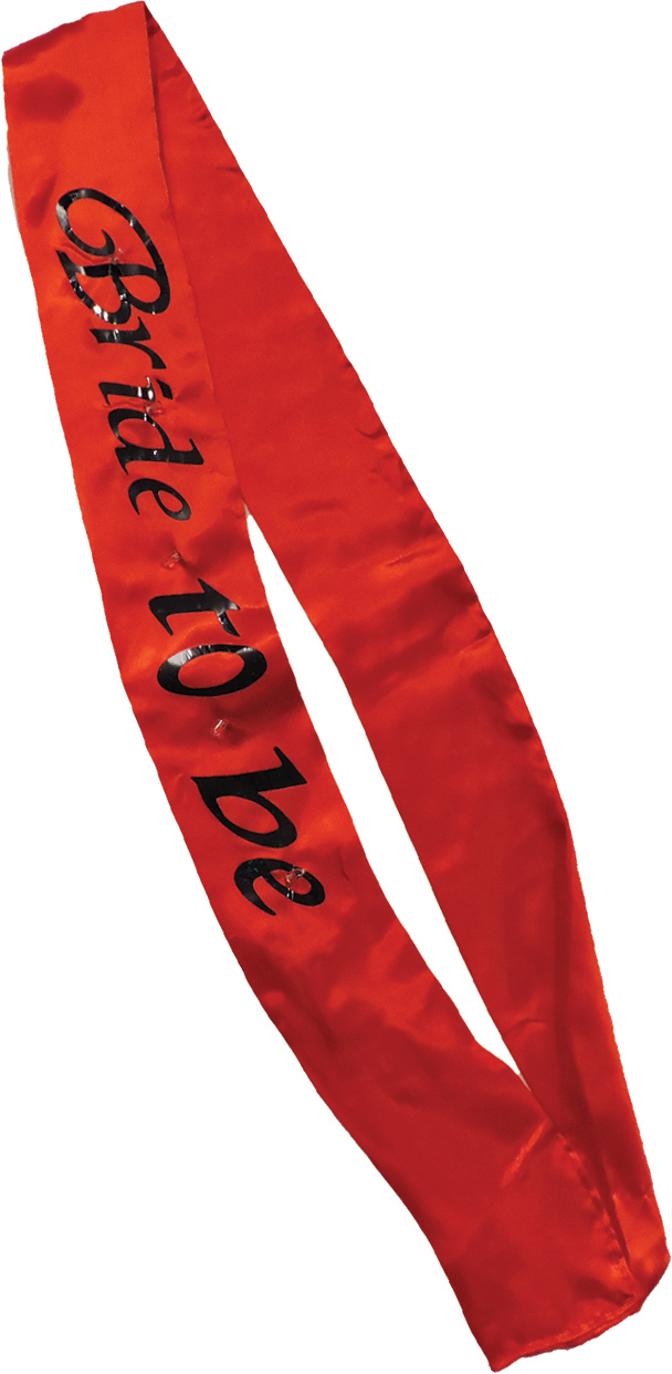fcrtV2cIkyWzRJRSEgdeOpxOUsYsjKia Bride-to-Be Flashing Sash - Red - Image 1