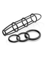 Fetish Fantasy Elite Cockcage and Ring Set - Black - Image 2