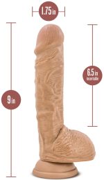 Au Naturel - Big Billy - 9 Inch Dildo - Mocha - Image 6