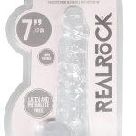 7 Inch Realistic Dildo With Balls - Translucent