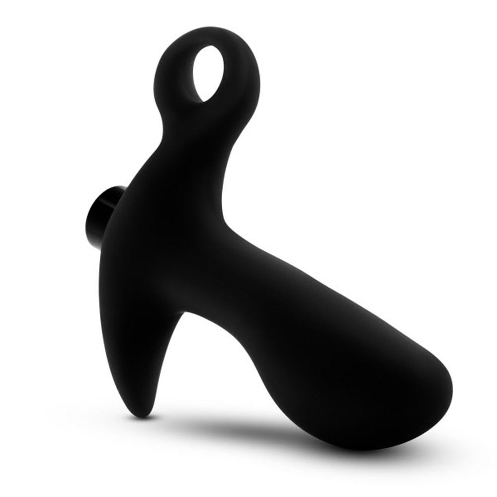 g4sYgpUTCIDn5ffsxFfPPFaAxnQxrEM8 Anal Adventures - Platinum - Silicone Vibrating Prostate Massager 01 - Black - Image 1