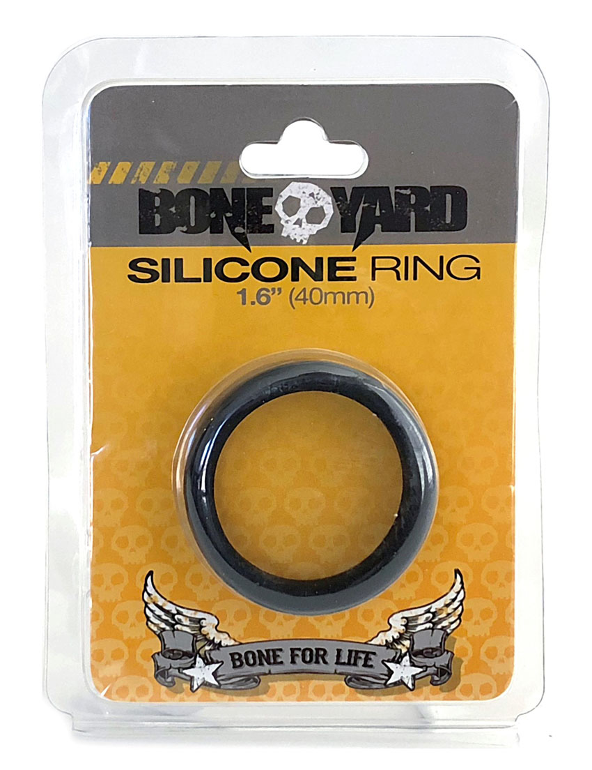 g9WnBxkEoT1xEs26bCQkJjFmRehopbyt Boneyard Silicone Ring 1.6 Inch 40mm - Black - Image 1
