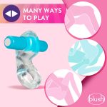 Play With Me – Delight Vibrating C-Ring - Blue - Image 2