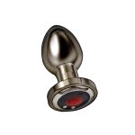 Ass-Sation Remote Vibrating Metal Plug - Black - Image 2