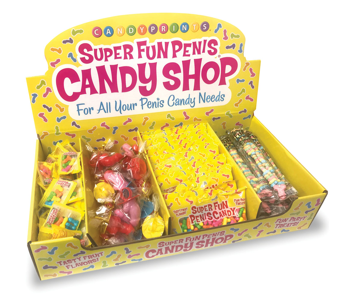 gJb4q8yBflzfQNpp7JKOBrEHVDZezibI Super Fun Penis Candy Shop 166 Ct Display - for All Your Penis Needs - Image 1