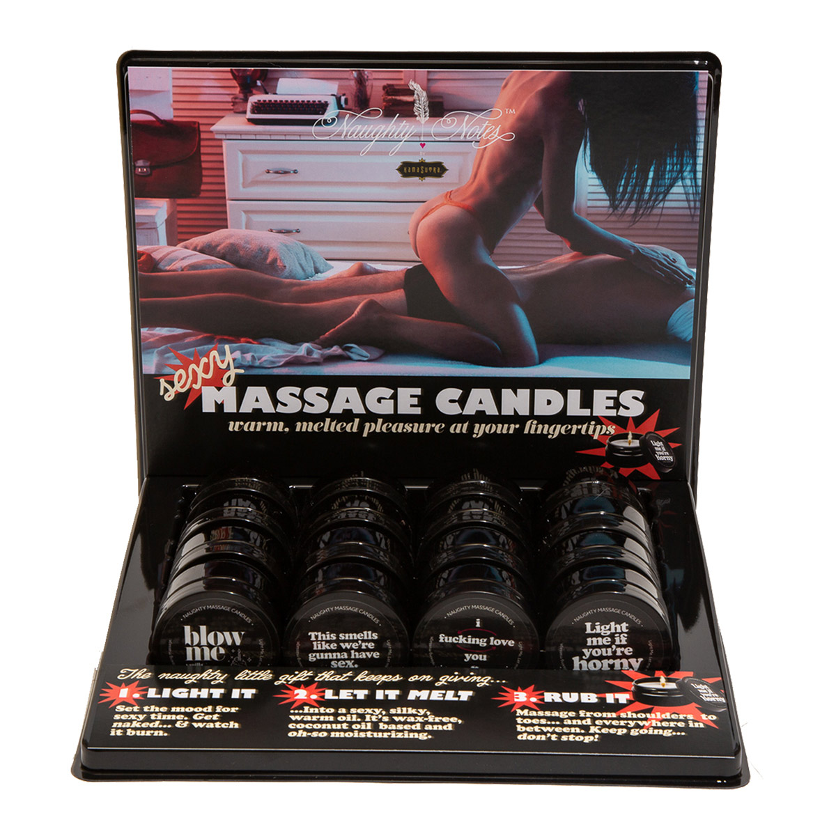 gT8r0I0TutwqFmyz96izrMdLxgz6UerI Massage Candle 2 Oz Prepack Display - Image 1
