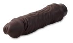 Dr. Skin Silicone - Dr. David - 8 Inch Vibrating Dildo - Brown - Image 2