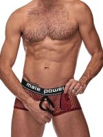 Cock Pit Net Mini Cock Ring Short - Medium - Burgundy - Image 6