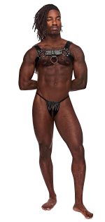 Aries Leather Harness - One Size - Black - Image 6