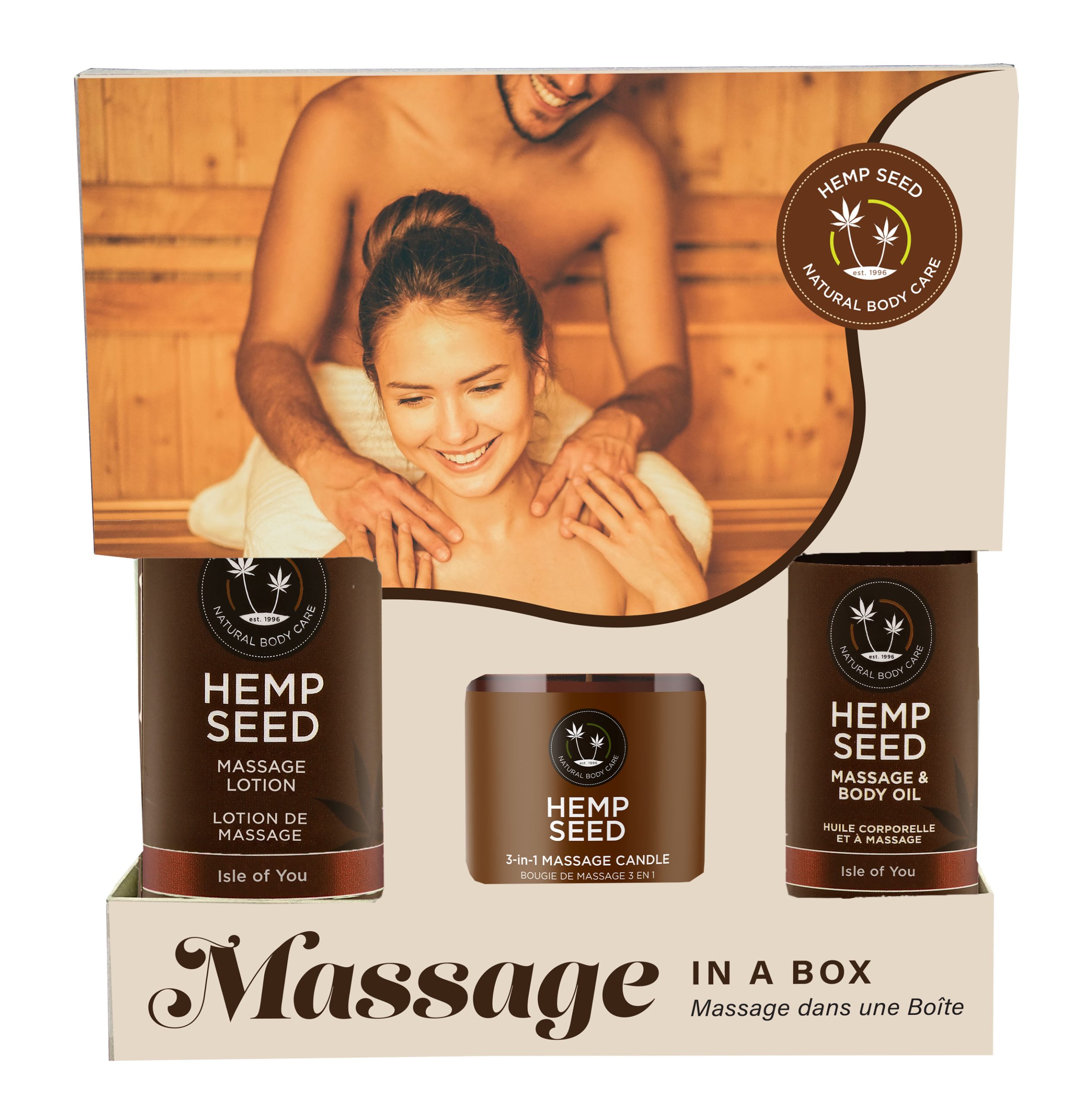 gxGOinSZ5d79bKTPE12RH9GfijFyPMIj Hemp Seed Massage in a Box Gift Set - Isle of You - Image 1