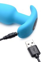 21x Silicone Butt Plug With Remote - Blue - Image 4