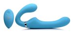 10x Mighty Rider Vibrating Strapless Strap-on - Blue - Image 2