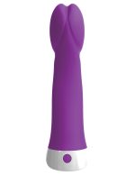 Threesome Wall Banger G Silicone Vibrator - Purple - Image 3