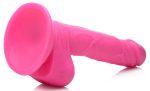 Pop Pecker 6.5 Inch Dildo With Balls - Pink - Image 4