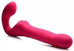 Mighty-Thrust Thrusting and Vibrating Strapless Strap-on With Remote - Pink - Image 2