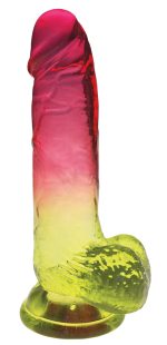 Shades - 8 Inch Gradient Dong - Pink and Yellow - Image 2