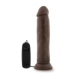Dr. Skin - Dr. Throb - 9.5 Inch Vibrating Realistic Cock With Suction Cup - Chocolate - Image 2