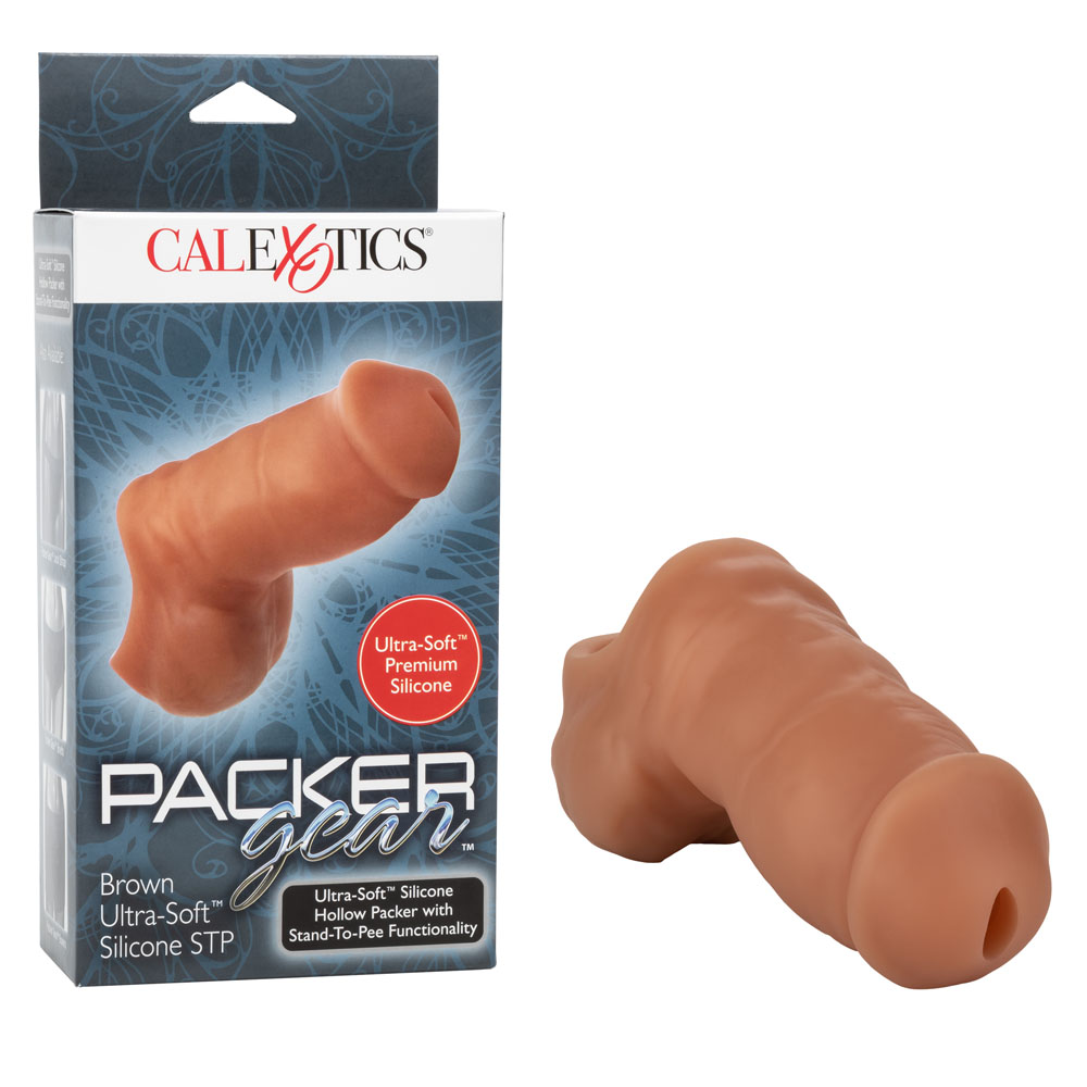 hYrjwJZB2qCHmnoUm4QJM5TcdeA3UTYP Packer Gear 4 Inch Ultra-Soft Silicone Stp Packer - Brown - Image 1