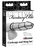 Fetish Fantasy Elite Cockcage and Ring Set - Black - Image 3