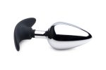 Dark Invader Metal and Silicone Anal Plug - Large - Image 3