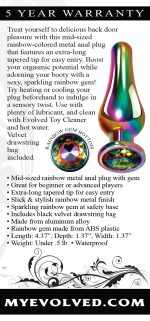 Rainbow Metal Plug - Medium - Image 3