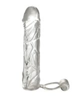 Fantasy X-Tensions Vibrating Super Sleeve - Clear - Image 4