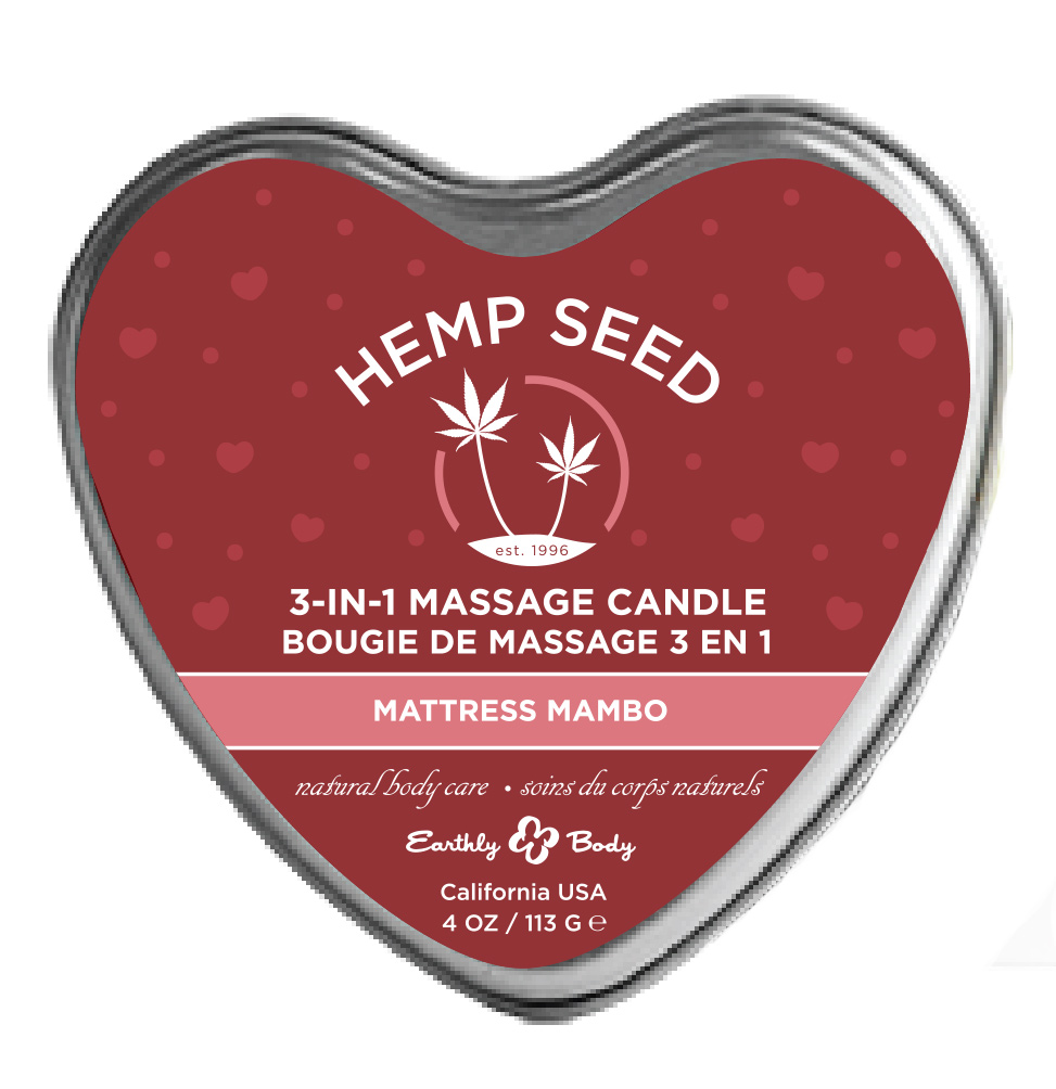hk72BjAqH4H532hvpx9GqyMMH2PZo01h Hemp Seed 3-in-1 Massage Candle - Mattress Mambo Mattress Mambo - 4oz - Image 1
