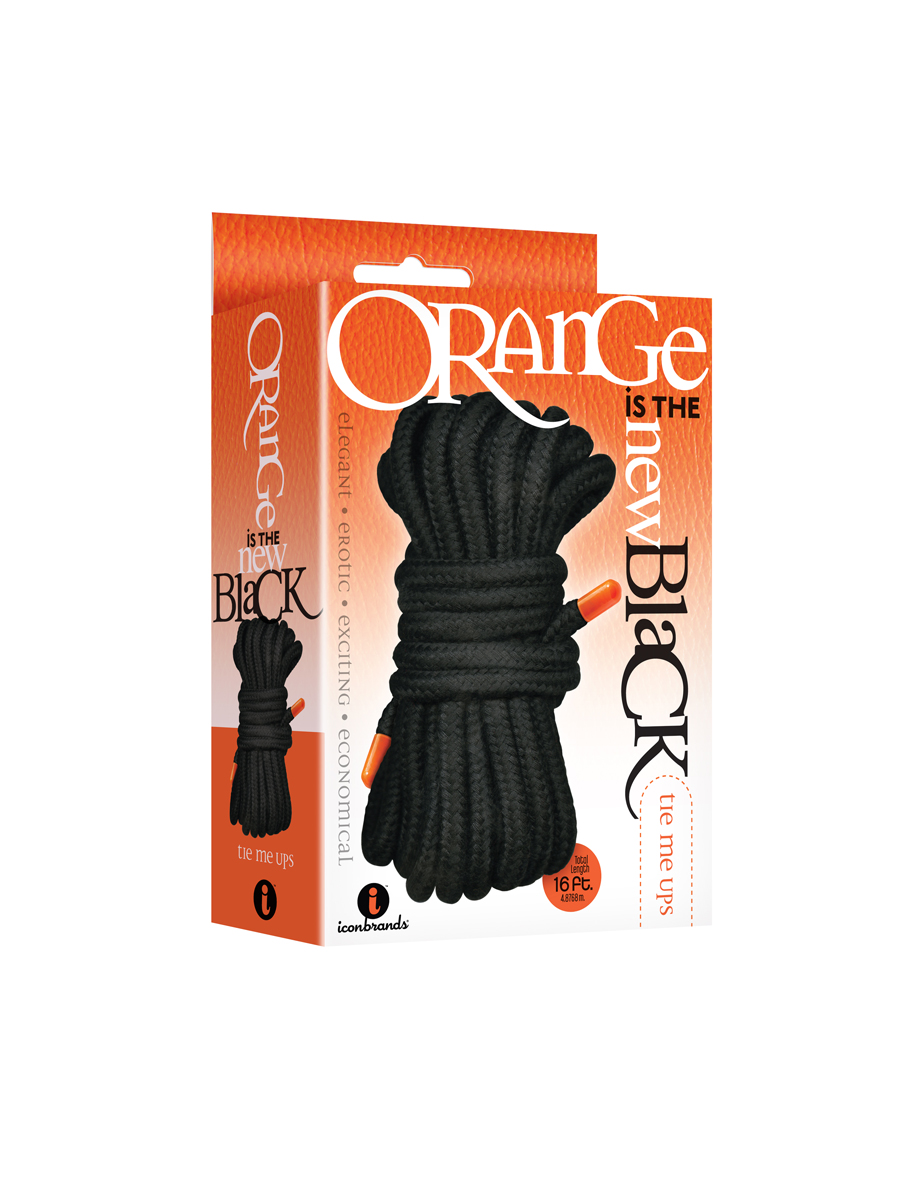 hv8H5kGfkoIdRVXJxEArhYBcgjhXPF72 The 9's Orange Is the New Black Tie Me Ups - Black - Image 1