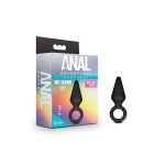 Anal Adventures - Platinum - Silicone Loop Plug - Small - Black - Image 4