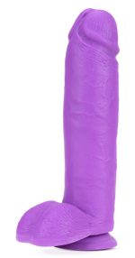 Neo - 11 Inch Dual Density Dildo - Neon Purple - Image 2